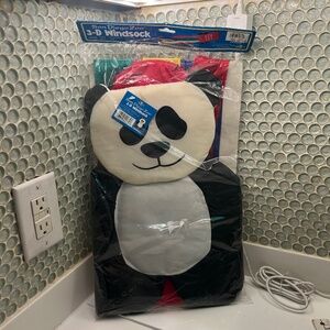 Vintage 1997 San Diego Zoo Panda Bear 3-D Wind Sock